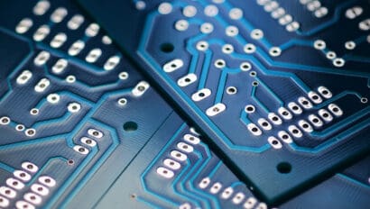 blue-printed-circuit-board